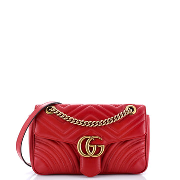 Gucci GG Marmont Flap Bag Matelasse Leather Small