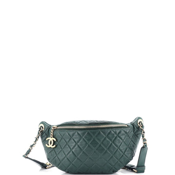 Chanel Banane Waist Bag Quilted Leather