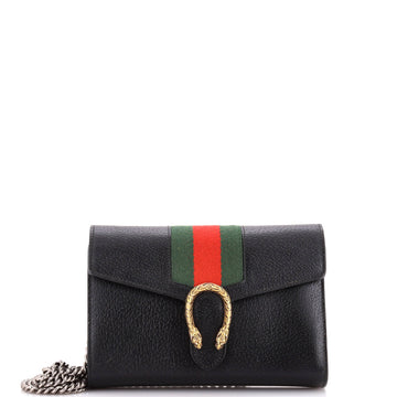 Gucci Dionysus Web Chain Wallet Leather Small