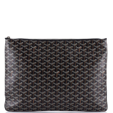 Goyard Senat Zip Pouch Coated Canvas GM