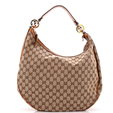 Gucci Twins Hobo GG Canvas Medium