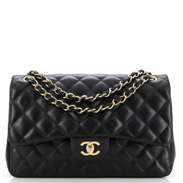Chanel Classic Double Flap Bag Quilted Lambskin Jumbo
