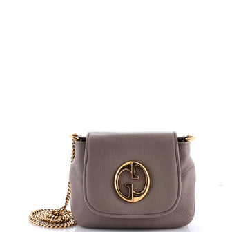 Gucci 1973 Chain Shoulder Bag Leather Small