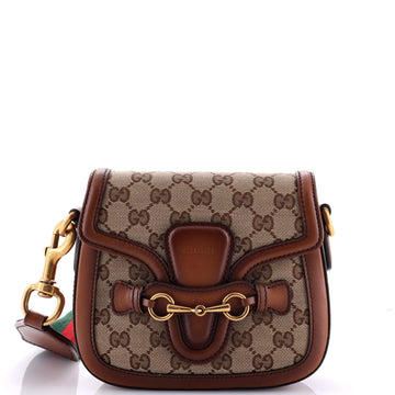 Gucci Lady Web Shoulder Bag GG Canvas Small