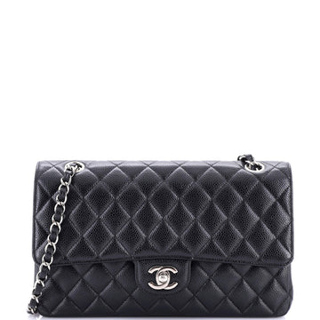 Chanel Classic Double Flap Bag Quilted Caviar Medium