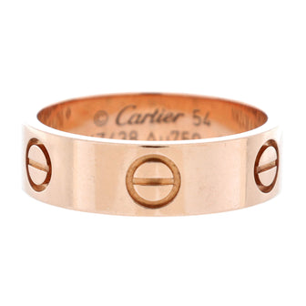 Cartier Love Band Ring 18K Rose Gold