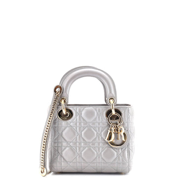 Christian Dior Lady Dior Chain Bag Cannage Quilt Lambskin Mini