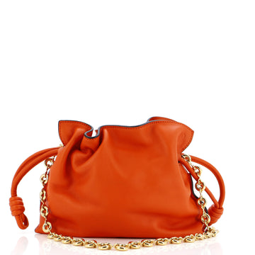 Loewe Flamenco Knot Donut Chain Clutch Leather Mini