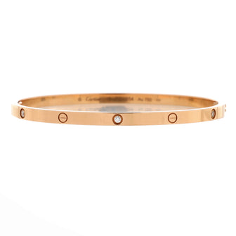 Cartier Love 6 Diamond Bracelet 18K Rose Gold and Diamonds Small