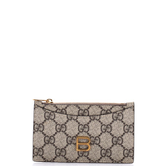 Gucci x Balenciaga The Hacker Project Zip Card Case GG Coated Canvas