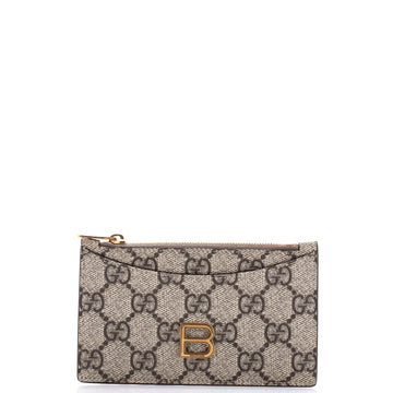 Gucci x Balenciaga The Hacker Project Zip Card Case GG Coated Canvas