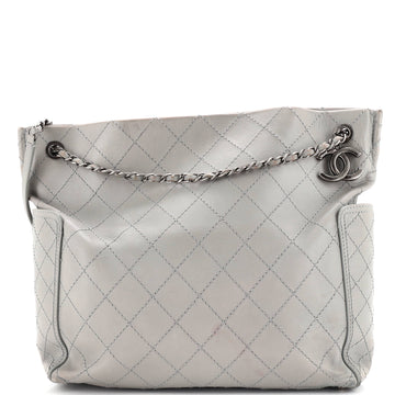 Chanel CC Pocket Shoulder Bag Quilted Calfskin Large