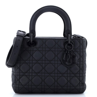 Christian Dior Ultra Matte Lady Dior Bag Cannage Quilt Calfskin Medium