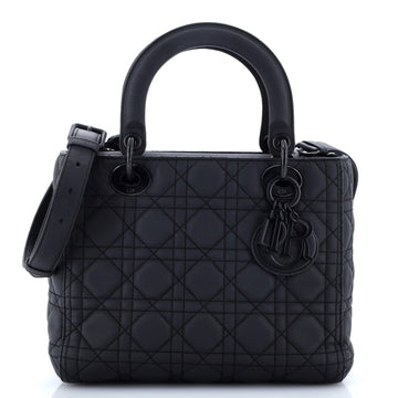 Christian Dior Ultra Matte Lady Dior Bag Cannage Quilt Calfskin Medium