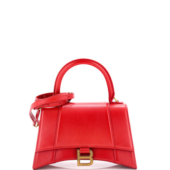 Balenciaga Hourglass Top Handle Bag Leather Small
