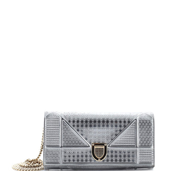 Christian Dior Diorama Croisiere Chain Wallet Cannage Embossed Calfskin