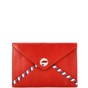 Chanel Airlines Envelope Clutch Lambskin Medium