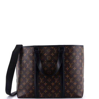 Louis Vuitton Weekend Tote Macassar Monogram Canvas PM