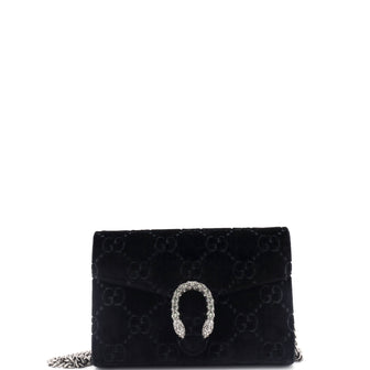 Gucci Dionysus Chain Wallet GG Velvet Small