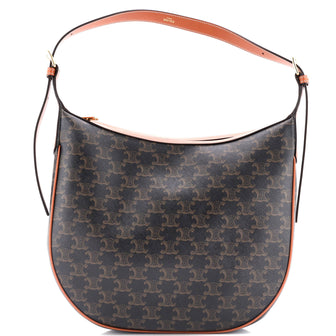 Celine Heloise Bag Triomphe Coated Canvas Medium