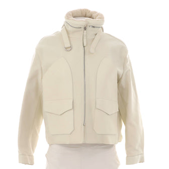 Hermes Women's Aviator Bomber Jacket Polyamide Blend with Leather and Sheepskin