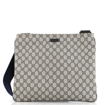 Gucci Zip Top Messenger Bag GG Coated Canvas Large
