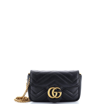 Gucci GG Marmont Flap Bag Matelasse Leather Super Mini