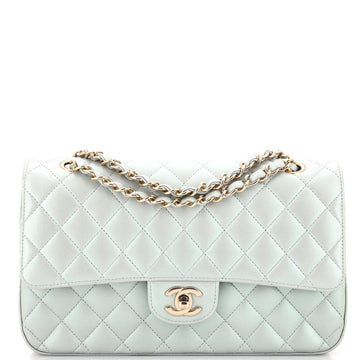 Chanel Classic Double Flap Bag Quilted Iridescent Calfskin Medium