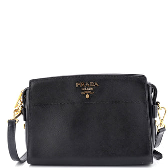 Prada Bibliotheque Crossbody Saffiano Leather