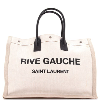 Saint Laurent Rive Gauche Shopper Tote Canvas Large