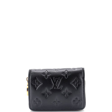 Louis Vuitton Coussin Lou Wallet Monogram Embossed Lambskin