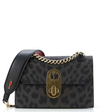 Christian Louboutin Elisa Shoulder Bag Printed Leather Small