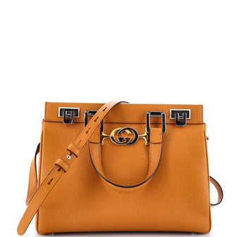 Gucci Zumi Top Handle Bag Leather Small
