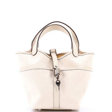 Hermes Cargo Picotin Lock Bag Canvas and Swift PM