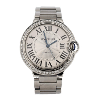 Cartier Ballon Bleu de Cartier Automatic Watch Stainless Steel with Diamond Bezel 36