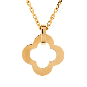 Van Cleef & Arpels Byzantine Alhambra Pendant Necklace 18K Yellow Gold