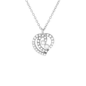 Tiffany & Co. Enchant Heart Pendant Necklace Platinum with Diamonds