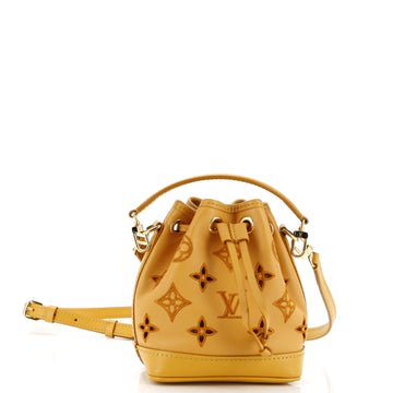 Louis Vuitton Noe NM Handbag Perforated and Embroidered Monogram Leather Nano