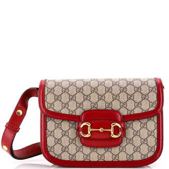 Gucci Horsebit 1955 Shoulder Bag GG Coated Canvas Small