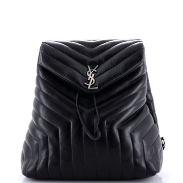 Saint Laurent LouLou Backpack Matelasse Chevron Leather Medium