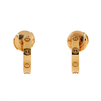 Cartier Love Hoop Earrings 18K Yellow Gold Small