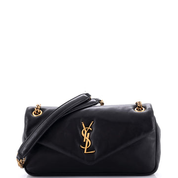 Saint Laurent Calypso Flap Bag Leather Medium