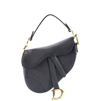 Christian Dior Saddle Handbag Leather Mini