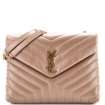 Saint Laurent Loulou Shoulder Bag Matelasse Chevron Leather Medium