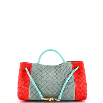 Bottega Veneta Andiamo East West Top Handle Bag Intrecciato Nappa Small