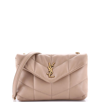 Saint Laurent Loulou Puffer Shoulder Bag Quilted Leather Mini