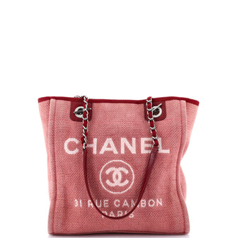 Chanel North South Deauville Tote Denim Small
