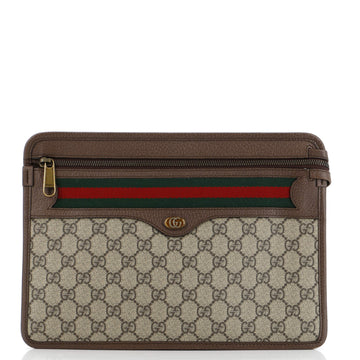 Gucci Ophidia Flap Belt Bag GG Coated Canvas