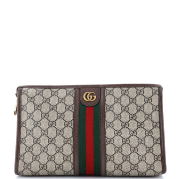 Gucci Ophidia Toiletry Pouch GG Coated Canvas Large