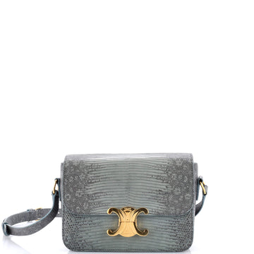 Celine Triomphe Shoulder Bag Lizard Teen